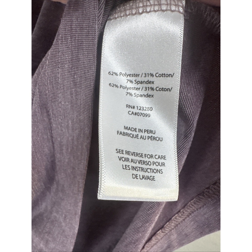 Travis Mathew Men's V-Neck T-shirt Small Heathered Mauve/Maroon Golf Lightweight - Picture 4 of 6